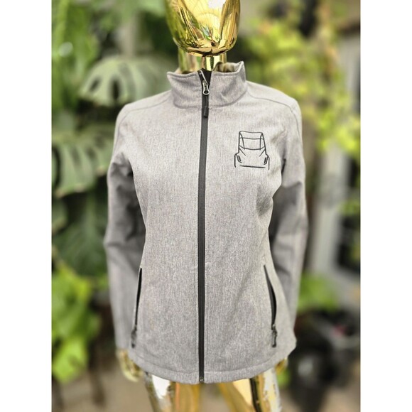 Port Authority Jackets & Blazers - Tesla Employee Port Authority Jacket Full Zip Gray Tesla Semi Launch Team Small